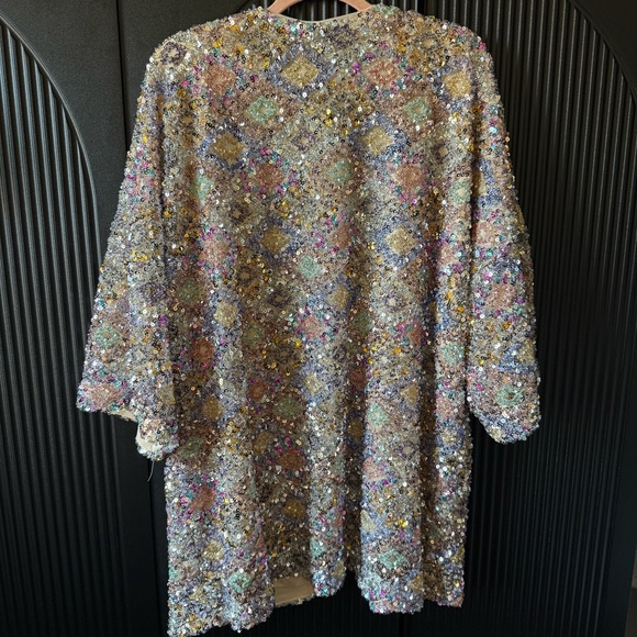 By Together Multicolor Sequin Cardigan - Picture 10 of 14